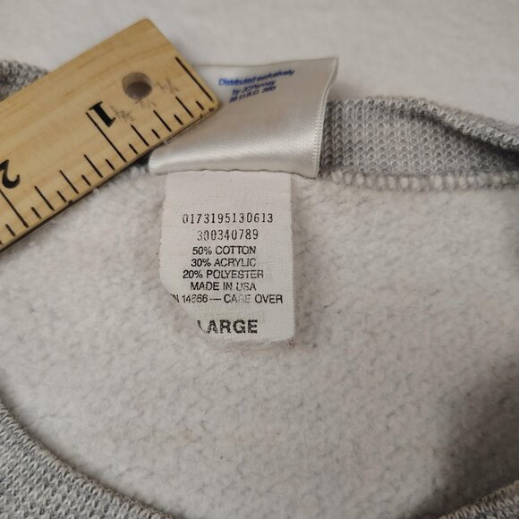 VTG USA Olympic Team Sweatshirt Mens sz L Gray TRI BLEND Embroidered Made in USA - Picture 5 of 8